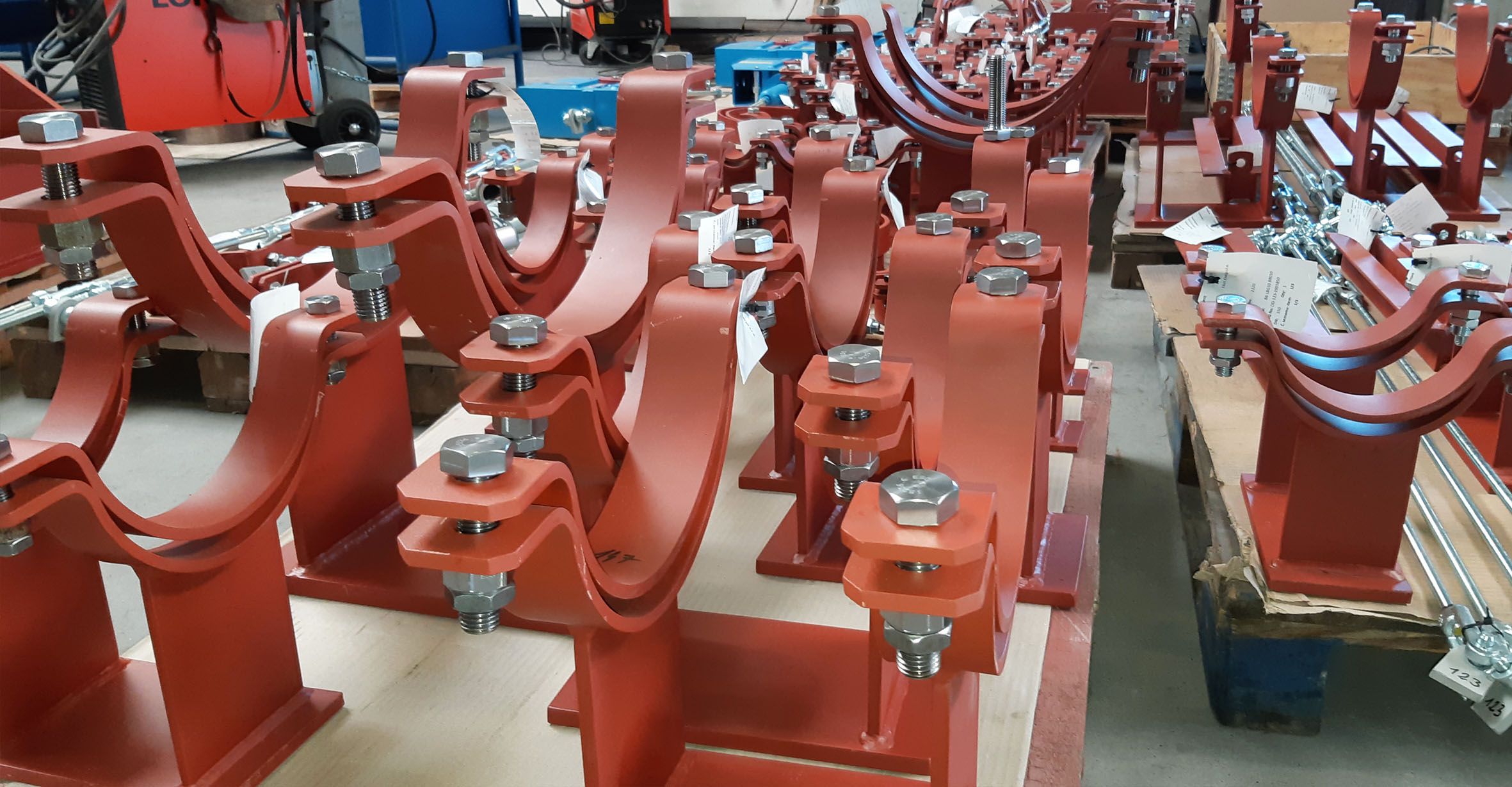 Extraordinary production order of  pipe hangers and supports